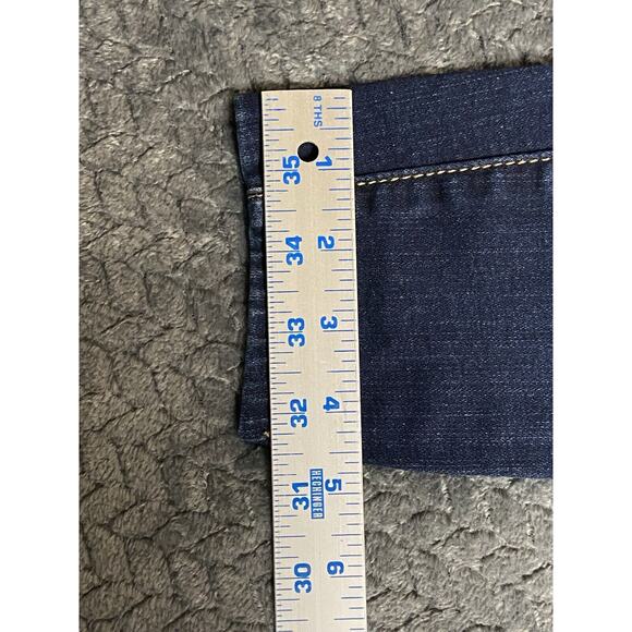 American Eagle Outfitters Jegging Woman Size 4 Super Stretch Ripple Dark Wash - Picture 15 of 16